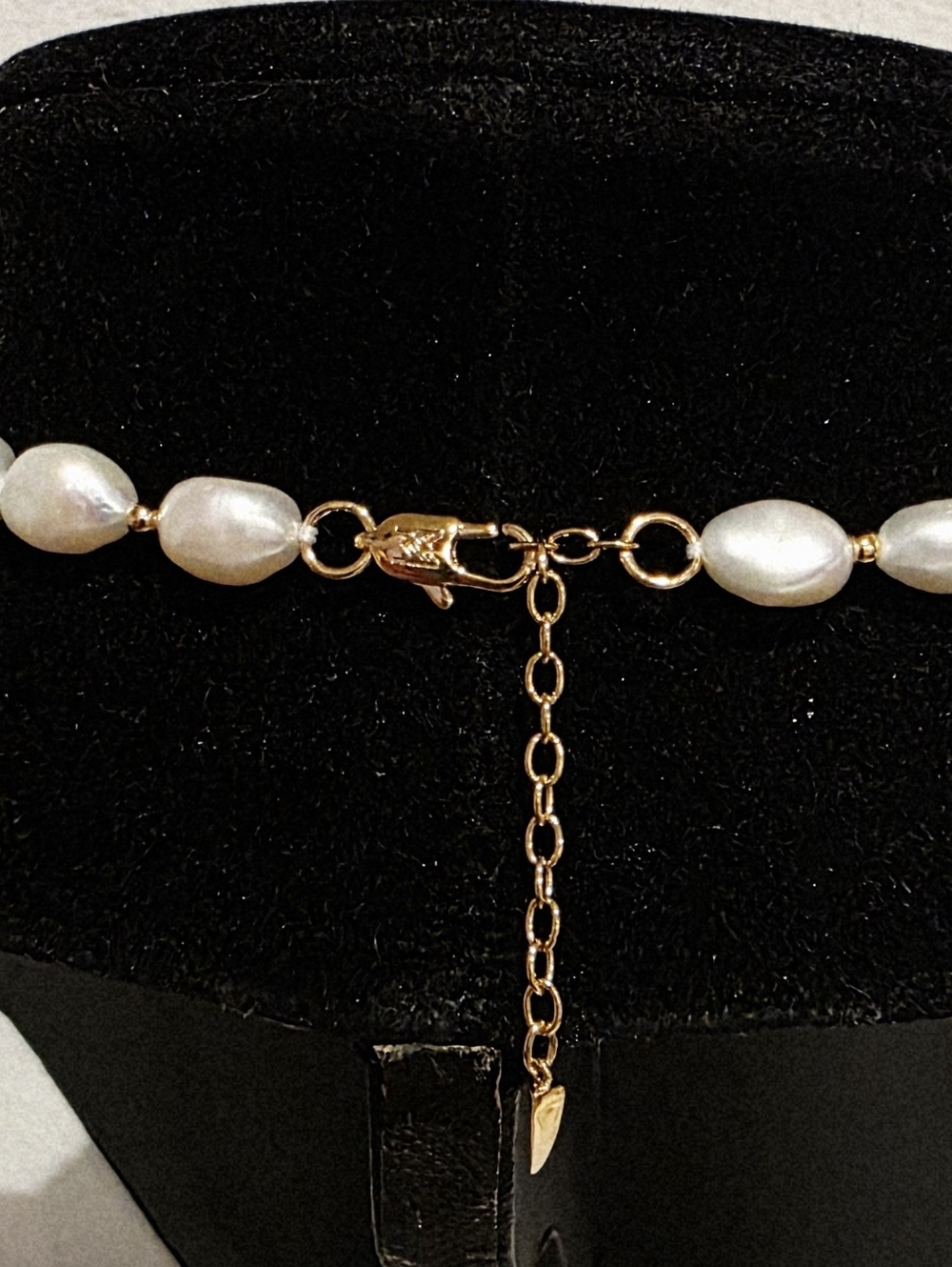 Missoma 10mm Baroque beaded Pearl Necklace 18k Goldplated Lenght 18+1" New - Picture 3 of 3